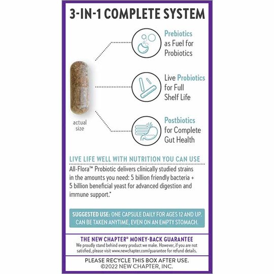 Probiotic All-Flora Live Probiotics, NCH